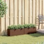 Planter with 2 pots 2 pcs brown PE rattan 72x30x32 cm by , Pots and planters - Ref: Foro24-3210529, Price: 84,46 €, Discount: %