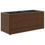 Blumenkästen mit 2 Blumentöpfen 2 Stück Rattan PE braun 72x30x32 cm von , Töpfe und Pflanzgefäße - Ref: Foro24-3210529, Preis...