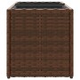 Planter with 2 pots 2 pcs brown PE rattan 72x30x32 cm by , Pots and planters - Ref: Foro24-3210529, Price: 84,46 €, Discount: %