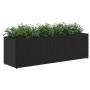 Jardineras con 3 maceteros 2 uds ratán PE negro 105x30x32 cm de , Maceteros y jardineras - Ref: Foro24-3210522, Precio: 112,5...