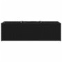 Planters with 3 black PE rattan pots 2 units 105x30x32 cm by , Pots and planters - Ref: Foro24-3210522, Price: 112,54 €, Disc...