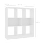 Plywood white bookshelf 97.5x29.5x100cm by vidaXL, Bookcases and shelves - Ref: Foro24-800171, Price: 86,36 €, Discount: %