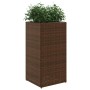 Blumenkästen 2 Stück aus braunem synthetischem Rattan 40x40x80 cm von , Töpfe und Pflanzgefäße - Ref: Foro24-3210520, Preis: ...