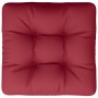 Cushion for pallet sofa, made of burgundy fabric, measuring 50x50x12 cm. by , Cushions for chairs and sofas - Ref: Foro24-360...