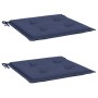 Cushions for pallet furniture 2 units navy blue fabric 50x50x3 cm by , Cushions for chairs and sofas - Ref: Foro24-378427, Pr...