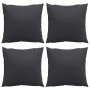 Sofa cushions 4 units black fabric 40x40 cm by , Cushions for chairs and sofas - Ref: Foro24-360366, Price: 28,99 €, Discount: %