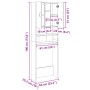 Sonoma oak washing machine cabinet 64x25.5x190 cm by , Accessories for washing machines and dryers - Ref: Foro24-849652, Pric...