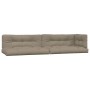 Cushions for pallet sofa, 5 units, gray taupe fabric. by , Cushions for chairs and sofas - Ref: Foro24-360785, Price: 195,81 ...