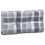 Cushions for pallet sofa, 5 units, gray checkered fabric by , Cushions for chairs and sofas - Ref: Foro24-360791, Price: 109,...