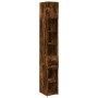 Narrow smoked oak engineered wood wardrobe 30x42.5x225 cm by , Sideboards - Ref: Foro24-3281270, Price: 131,99 €, Discount: %