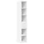 Narrow white engineered wood wardrobe 30x42.5x225 cm by , Sideboards - Ref: Foro24-3281266, Price: 134,85 €, Discount: %