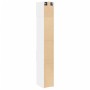 Narrow white engineered wood wardrobe 30x42.5x225 cm by , Sideboards - Ref: Foro24-3281266, Price: 134,85 €, Discount: %