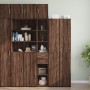 Narrow engineered wood wardrobe in brown oak, 30x42.5x225 cm by , Sideboards - Ref: Foro24-3281272, Price: 134,94 €, Discount: %