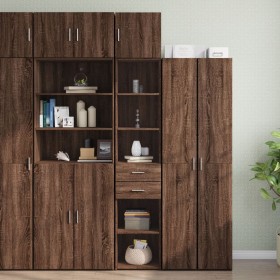 Narrow brown oak wood engineered wardrobe 40x42.5x225 cm by , Sideboards - Ref: Foro24-3281279, Price: 179,99 €, Discount: %