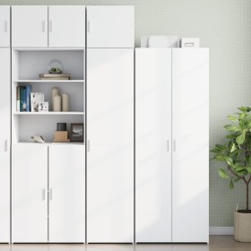 Schmaler Schrank aus weißem Ingenieurholz 45x42,5x225 cm von , Sideboards - Ref: Foro24-3281287, Preis: 194,18 €, Rabatt: %