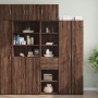 Narrow engineered wood wardrobe in brown oak, 45x42.5x225 cm by , Sideboards - Ref: Foro24-3281300, Price: 172,63 €, Discount: %