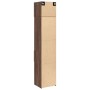 Narrow engineered wood wardrobe in brown oak, 45x42.5x225 cm by , Sideboards - Ref: Foro24-3281300, Price: 172,63 €, Discount: %