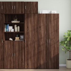 Narrow engineered wood wardrobe in brown oak, 45x42.5x225 cm by , Sideboards - Ref: Foro24-3281293, Price: 194,99 €, Discount: %