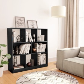 Black plywood bookcase shelf 97.5x29.5x100cm by vidaXL, Bookcases and shelves - Ref: Foro24-800172, Price: 74,23 €, Discount: %