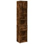 Narrow smoked oak veneer wood cabinet 45x42.5x225 cm by , Sideboards - Ref: Foro24-3281298, Price: 167,56 €, Discount: %