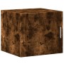 Narrow smoked oak veneer wood cabinet 45x42.5x225 cm by , Sideboards - Ref: Foro24-3281298, Price: 167,56 €, Discount: %