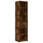 Narrow smoked oak veneer wood cabinet 45x42.5x225 cm by , Sideboards - Ref: Foro24-3281298, Price: 167,56 €, Discount: %