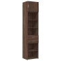 Narrow brown oak veneer wooden wardrobe 50x42.5x225 cm by , Sideboards - Ref: Foro24-3281314, Price: 180,99 €, Discount: %