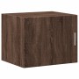 Narrow brown oak veneer wooden wardrobe 50x42.5x225 cm by , Sideboards - Ref: Foro24-3281314, Price: 180,99 €, Discount: %