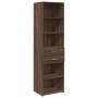 Narrow brown oak veneer wooden wardrobe 50x42.5x225 cm by , Sideboards - Ref: Foro24-3281314, Price: 180,99 €, Discount: %