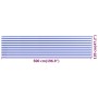 Blue and white HDPE balcony awning 120x500 cm by vidaXL, Umbrellas - Ref: Foro24-310894, Price: 17,99 €, Discount: %