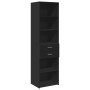 Narrow black engineered wood wardrobe 50x42.5x225 cm by , Sideboards - Ref: Foro24-3281309, Price: 180,99 €, Discount: %