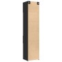 Narrow black engineered wood wardrobe 50x42.5x225 cm by , Sideboards - Ref: Foro24-3281309, Price: 180,99 €, Discount: %