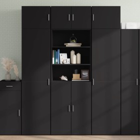 Engineered wood black wardrobe 70x42.5x225 cm by , Sideboards - Ref: Foro24-3281316, Price: 225,99 €, Discount: %