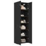 Engineered wood black wardrobe 70x42.5x225 cm by , Sideboards - Ref: Foro24-3281323, Price: 230,36 €, Discount: %