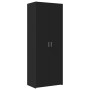 Engineered wood black wardrobe 70x42.5x225 cm by , Sideboards - Ref: Foro24-3281323, Price: 230,36 €, Discount: %