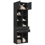 Engineered wood black wardrobe 70x42.5x225 cm by , Sideboards - Ref: Foro24-3281337, Price: 241,99 €, Discount: %