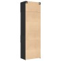 Engineered wood black wardrobe 70x42.5x225 cm by , Sideboards - Ref: Foro24-3281337, Price: 241,99 €, Discount: %