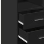 Engineered wood black wardrobe 70x42.5x225 cm by , Sideboards - Ref: Foro24-3281337, Price: 241,99 €, Discount: %