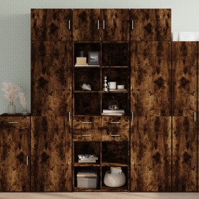 Engineered wood smoked oak wardrobe 70x42.5x225 cm by , Sideboards - Ref: Foro24-3281340, Price: 234,99 €, Discount: %