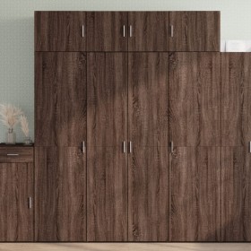 Engineered wood brown oak wardrobe 80x42.5x225 cm by , Sideboards - Ref: Foro24-3281356, Price: 243,39 €, Discount: %