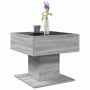 Center table and LED engineered wood in Sonoma gray, 50x50x45 cm by , Coffee table - Ref: Foro24-847530, Price: 113,67 €, Dis...