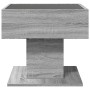 Center table and LED engineered wood in Sonoma gray, 50x50x45 cm by , Coffee table - Ref: Foro24-847530, Price: 113,67 €, Dis...