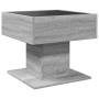 Center table and LED engineered wood in Sonoma gray, 50x50x45 cm by , Coffee table - Ref: Foro24-847530, Price: 113,67 €, Dis...