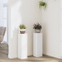 Soporte de plantas 2 uds madera ingeniería blanco 17x17x60 cm de , Soportes para macetas - Ref: Foro24-852933, Precio: 54,91 ...