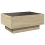 Mesa de centro y LED madera ingeniería roble Sonoma 70x50x30 cm de , Mesas de centro - Ref: Foro24-847513, Precio: 136,99 €, ...