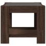 Mesa de centro y LED madera ingeniería marrón roble 53x53x45 cm de , Mesas de centro - Ref: Foro24-847545, Precio: 113,16 €, ...