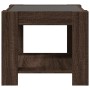 Mesa de centro y LED madera ingeniería marrón roble 53x53x45 cm de , Mesas de centro - Ref: Foro24-847545, Precio: 113,16 €, ...