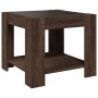 Mesa de centro y LED madera ingeniería marrón roble 53x53x45 cm de , Mesas de centro - Ref: Foro24-847545, Precio: 113,16 €, ...