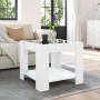 Center table with LED white engineered wood 53x53x45 cm by , Coffee table - Ref: Foro24-847539, Price: 113,16 €, Discount: %