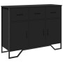 Ingenieurholz-Sideboard schwarz 97x32,5x74,5 cm von , Sideboards - Ref: Foro24-848559, Preis: 136,10 €, Rabatt: %